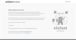 Desktop Screenshot of elefantstudios.ch