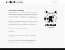 Tablet Screenshot of elefantstudios.ch